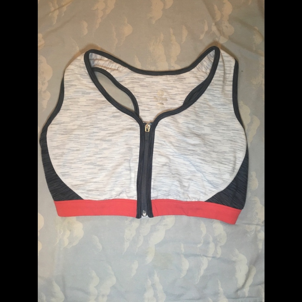 Rainbeau Curves Zip Front Sports Bra